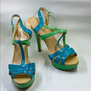 Enzo Angiolini Patent Leather Platform Heels